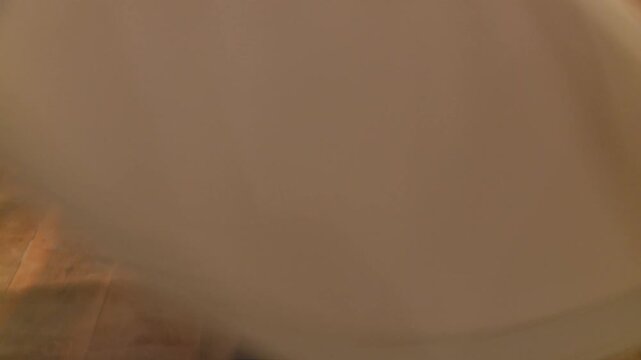 Close Up of Whirling Dervish Bare Feet During Sema Ceremony