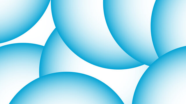 Abstract blue sphere and gradient and round shape and smooth surface and soft focus and geometric pattern and modern art and minimalist design and calm atmosphere and simple elegance 