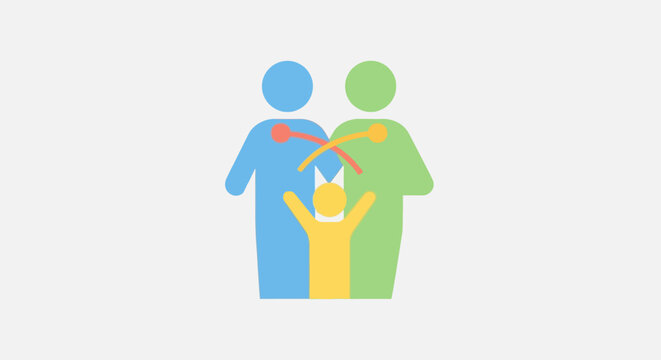 People standing together in unity symbol.