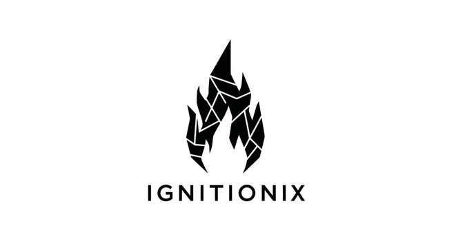 Ignitionix flame logo design.