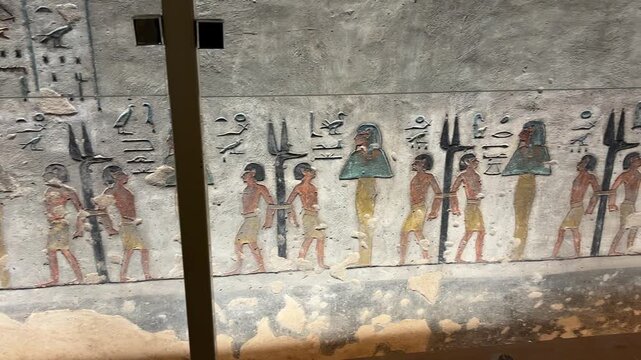 KV 11 is a magnificent royal tomb located in the famous Valley of the Kings in Luxor, Egypt, built jointly for Pharaohs Ramses III.