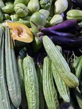 fresh vegetables at the market	