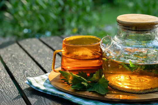 Herbal detox tea for calming natural care and wellness