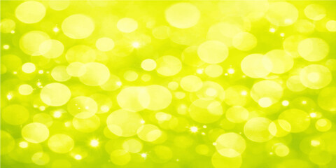 Fototapeta premium Green Abstract Bokeh Light Background