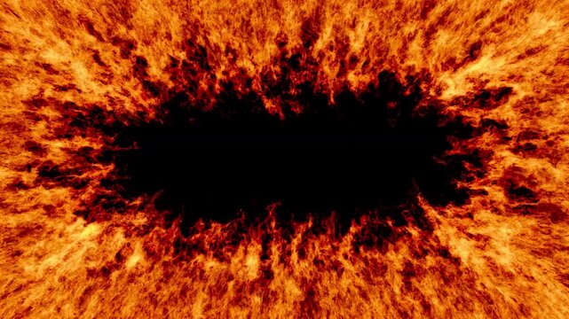 VFX Fire Frame Border 5 Seconds Loop 30fps Animation4