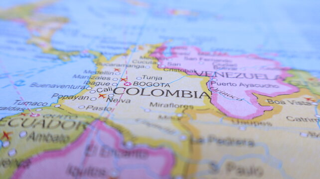 Colombia and Venezuela on a Map - Travel & Geography