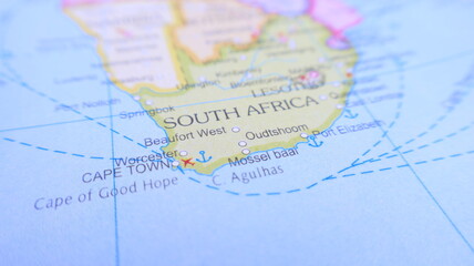 South Africa's Cape Town - Travel Map Detail © Passionwith