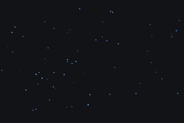 A starry night sky with blue dots on black background © riponhossain