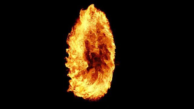 VFX Fire Portal Swirl 3 Seconds in + 5 Seconds loop 30fps Animation3