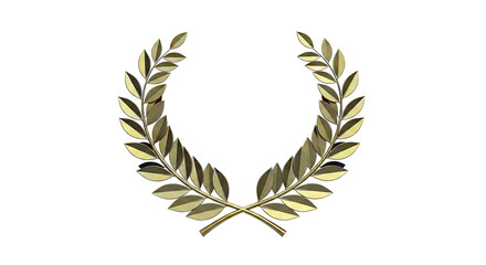 Obraz premium Golden Laurel Wreath