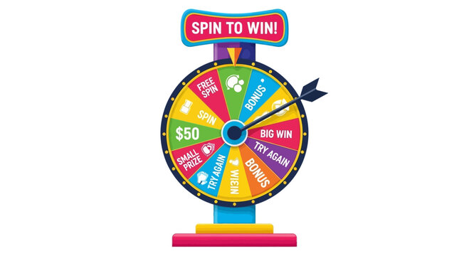 Spin to Win Prize Wheel with Cash and Bonus Sections, Game Show Entertainment