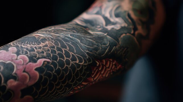 Closeup tattoo design