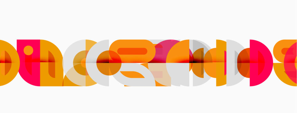 Abstract graphic design features overlapping orange shapes forming word google. Minimalist style, clean lines, modern aesthetic.