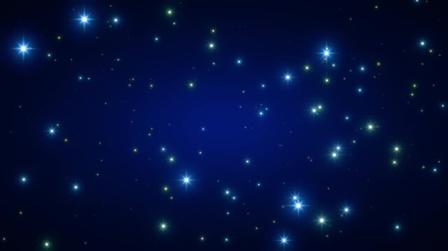 cool blue sky light background particles