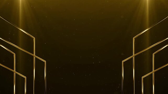 The Nexus Particles Gold Awards Trailer Titles Cinematic Openers Luxury Intro Background Loop