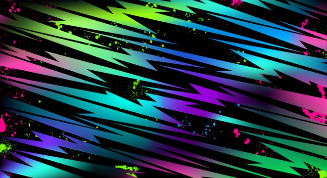 Astract sport background in a graffiti style with splatter and spray paint effects.