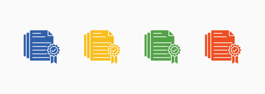 Grants Icon Set Color Multiple Style Collection Element For Design
