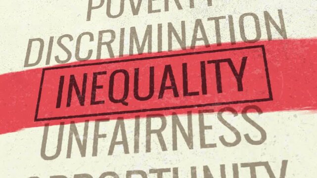 Inequality 3D Scrolling Title Animation