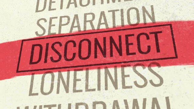 Disconnect 3D Scrolling Title Animation