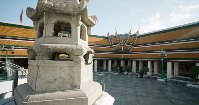 Wat Suthat Thepwararam is a first-class royal temple of the Ratchaworamahawihan type, one of only a few in  Bangkok Thailand