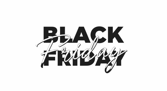 Black Friday sale shopping discount text.