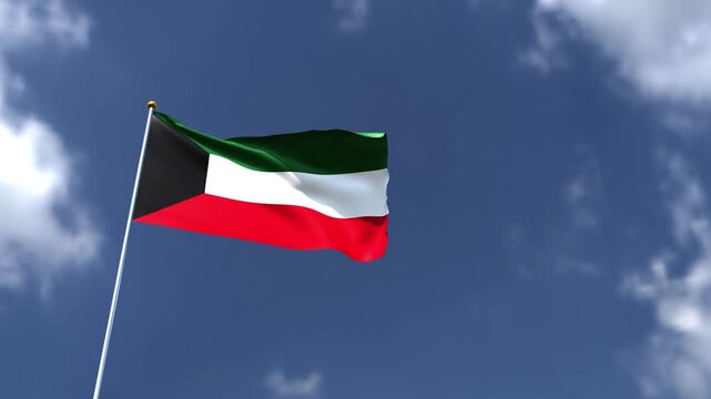 kuwait country national flag waving movement arab middle east copy space crude oil independence emblem kuwait government politic opec kuwait freedom celebration middle east kuwait iran iranian war 