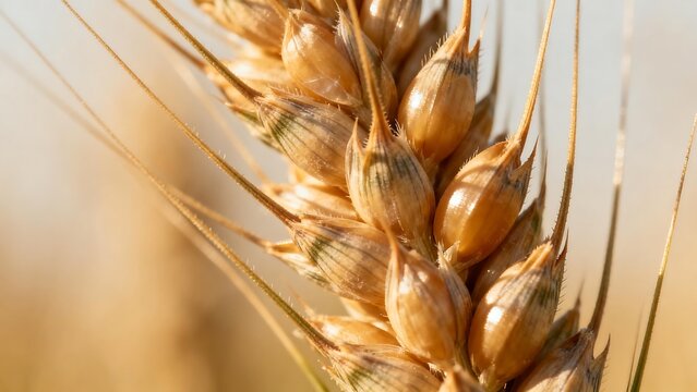 Closeup of a wheat ear