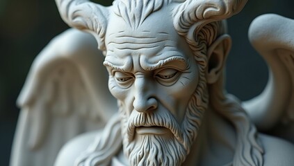 Obraz premium Ornate Male Sculpture Close-up