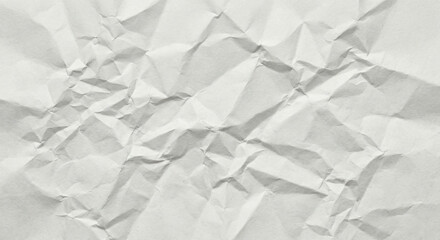 Naklejka premium Crumpled with creases and folds texture white paper background,grunge film background