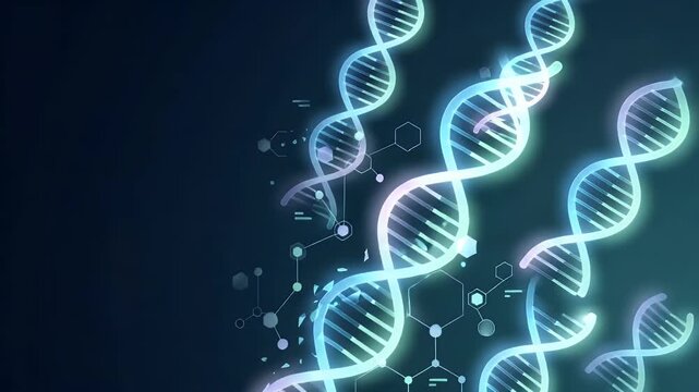 Refined wallpaper design featuring minimalist abstract elements inspired by the future of genome medicine with ample negative space for academic overlays and digital annotations supporting innovative 