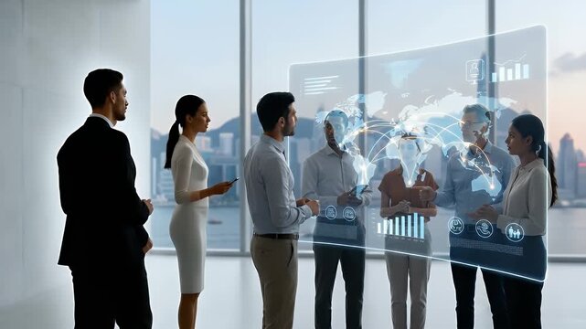 Depict refined global migration policies with analytical imagery focusing on regulatory reforms humanitarian initiatives and transnational mobility shaping societal change in  Photo Stock  Concept  an