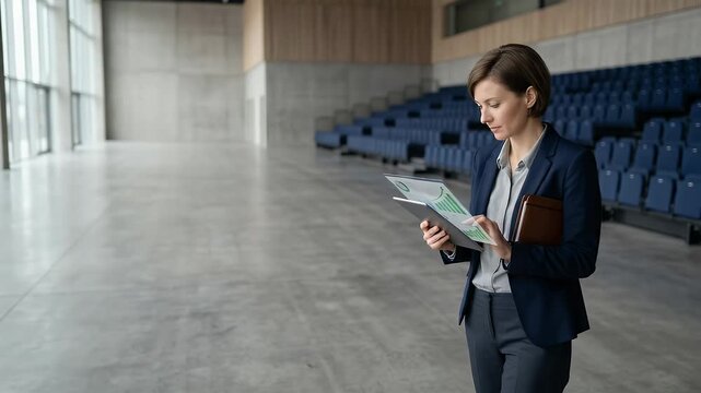 Role play planner enters silent arena assessing strategies boosting financial health stable increments concept as Empty environment hosts careful evaluations improving capital conditions shaping stead