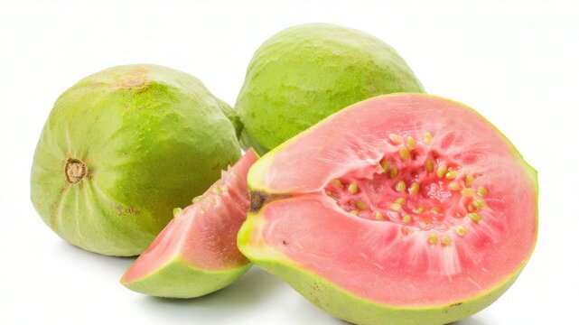 Closeup of tropical fruit with red flesh and juicy texture. Exotic, refreshing and nutritious snack choice.