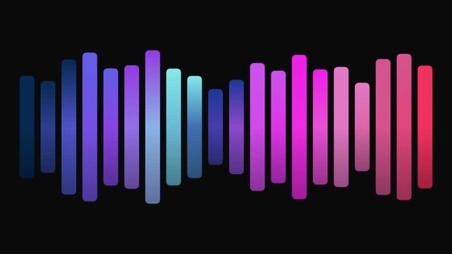 Gradient vertical bars in a spectrum against black background