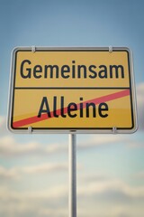 Obraz premium Together Versus Isolation