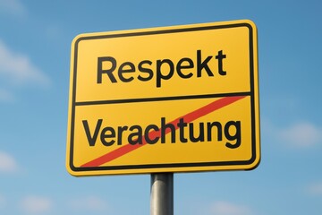 Obraz premium Respect Over Contempt