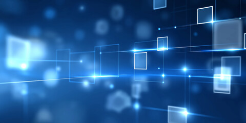 Fototapeta premium Abstract digital background representing data structures and complex, technological processes. ,movement of information or big data across a virtual network,high-tech digital universe.
