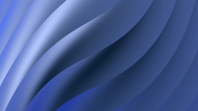Smooth blue curves ripple across the frame. Soft gradients create depth and movement. Ideal for modern design or minimalist backgrounds. Subtle tones evoke calm and fluidity. Versatile for branding
