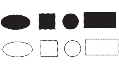 Fototapeta premium Geometric shapes comparison