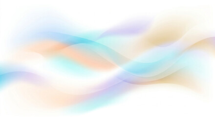 Obraz premium Soft Abstract Fluid Waves on White Background