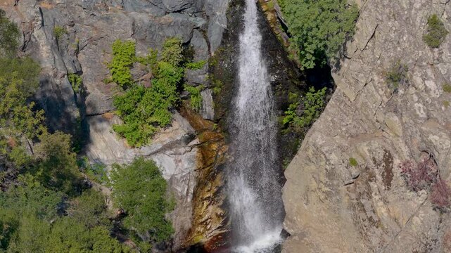 Aerial View of Fonias Gorge and Waterfalls on Samothraki Island