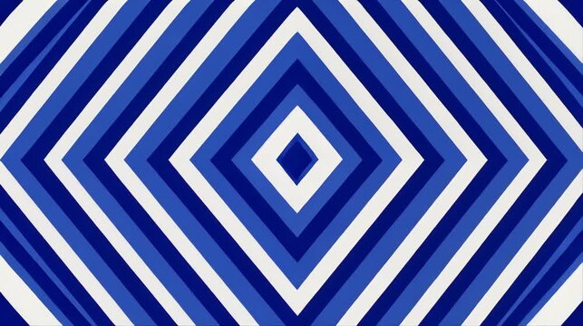 Seamless blue concentric diamond pattern with a bold geometric optical effect, ideal for wallpaper, textile prints, packaging, wrapping paper and abstract backgrounds