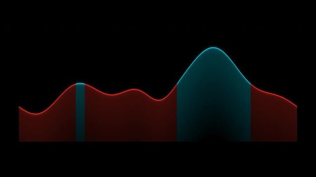 Crypto Line Chart Volatile Spike Recovery  Alpha Overlay 4K