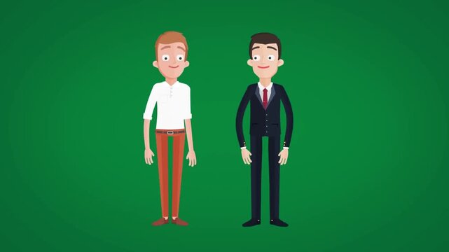 Business handshake between two men, partnership and agreement concept, corporate deal