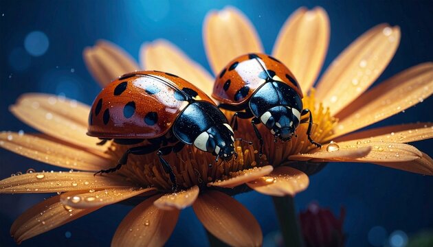 ladybug on flower