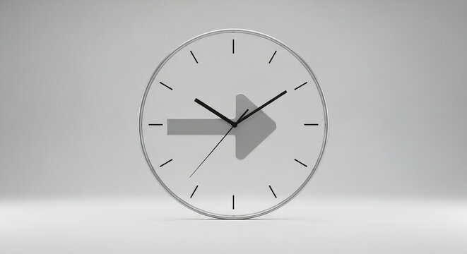 Clock Moving Forward British Summer Time Concept