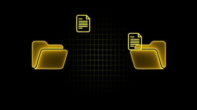 Multi agent AI systems concept on transparent background. AI driven solutions streamline workflows, Decision, Automate daily Tasks. Automate repetitive work. Glowing neon background. 4k