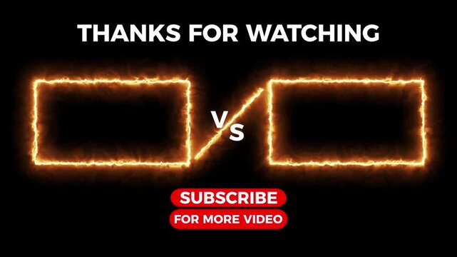 YouTube Outro Template &ndash; Black Background .motion video animation.