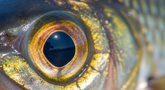 Close up of fish eye