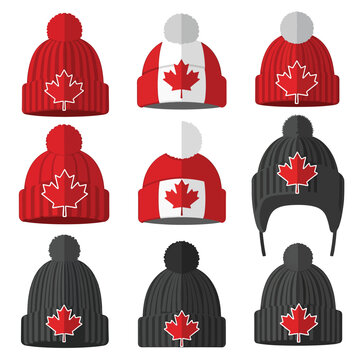 Canadian Maple Leaf Hats for Winter Sports and Fashion